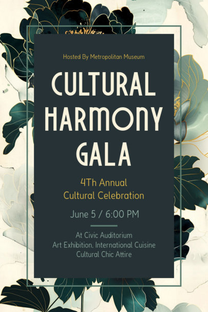 Event Invitation Template for a Cultural Harmony Gala