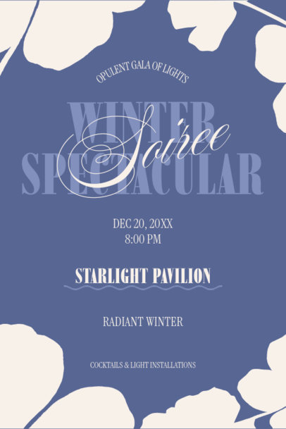 Invitation Maker for a Winter Opulent Gala 6455a