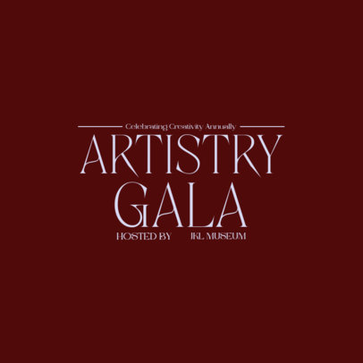 Logo Maker for an Artistry-Themed Gala Ball