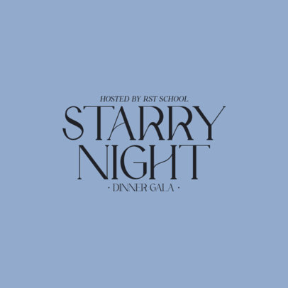 Dinner Gala Logo Generator With an Elegant Aesthetic