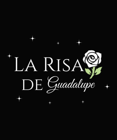 T-Shirt Design Maker With a Rose Graphic Inspired by a Popular Mexican Telenovela 6447a