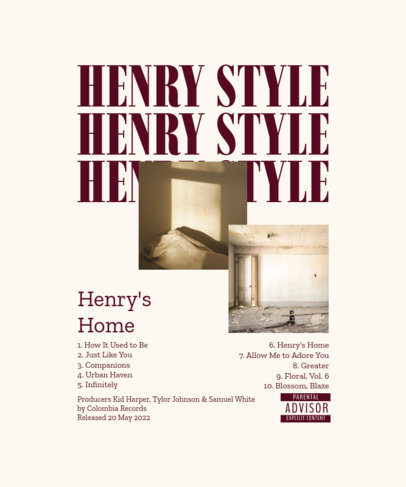 Back-View T-Shirt Design Maker Featuring Repetitive Text Inspired by a Pop Artist ed6909d