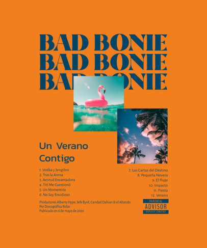 Back-View T-Shirt Design Generator with Summer Pictures Inspired by a Reggaeton Artist ed6909f