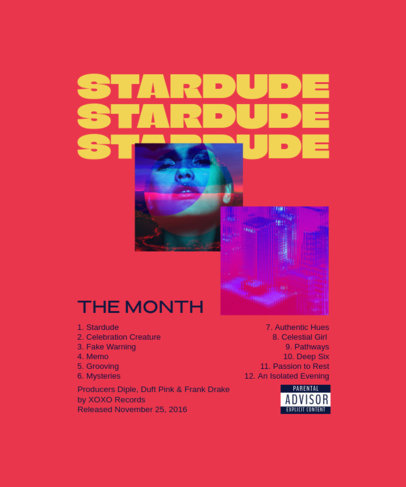 Back-View T-Shirt Design Generator with Pictures Inspired by an RnB Singer ed6909j