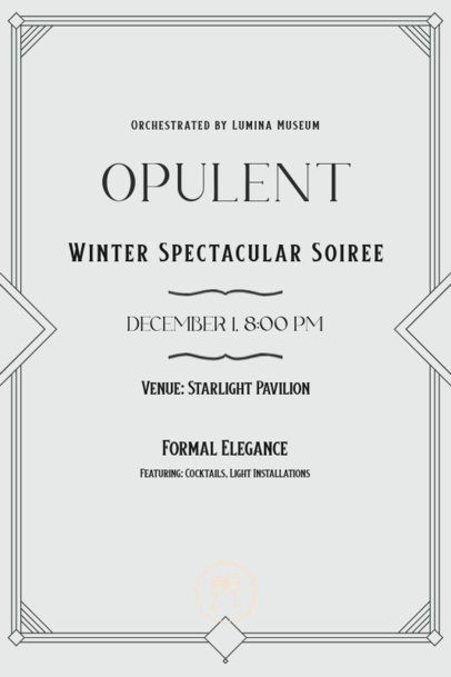 Elegant Invitation Generator for a Winter Ball Event