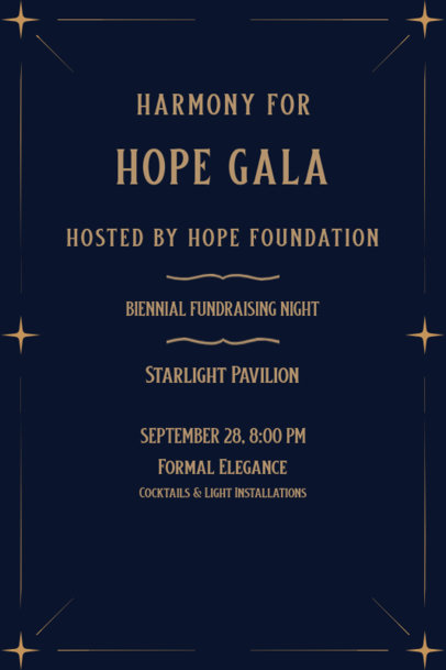 Fundraiser Invitation Creator for a Charity Gala 5595i-6456