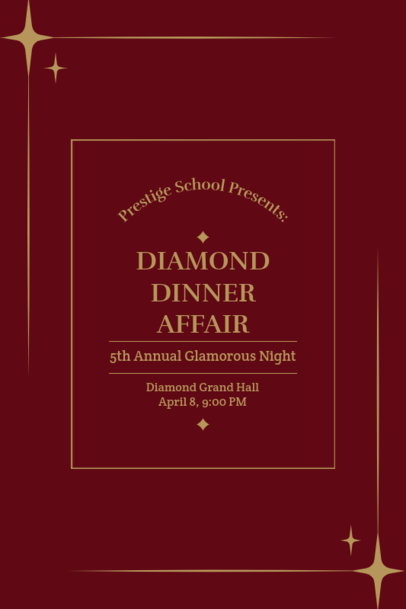 Invitation Maker for a Gala Dinner Event