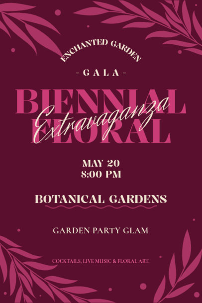 Invitation Creator for a Floral-Themed Gala