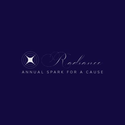 Logo Maker for an Annual Charity Gala with an Elegant Font