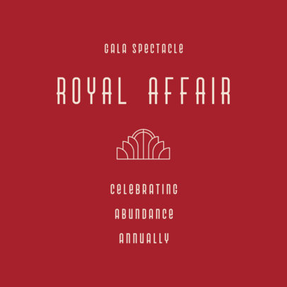 Logo Template for an Annual Gala Ball Event