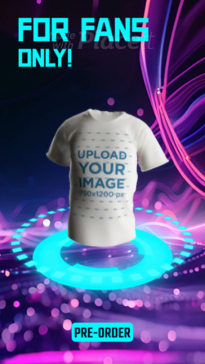 3D Round-Neck Tee Video for a Gamers' Special Promo