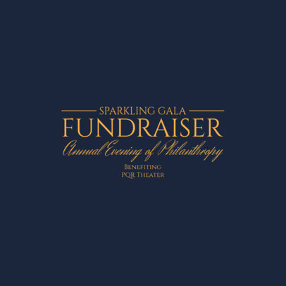 Online Logo Maker for a Fundraiser Gala Event