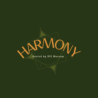 Museum Gala Event Logo Template