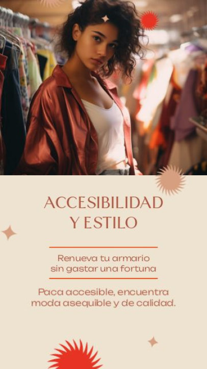 Thrifting Shop Instagram Story Video Creator for a Clothing Brand 7911