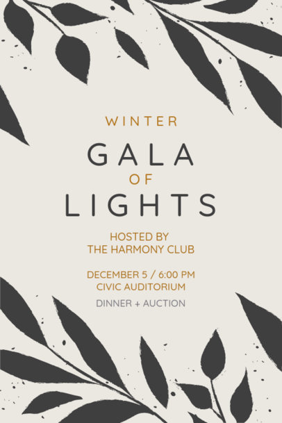 Invitation Generator for a Winter-Themed Gala of Lights 6458b