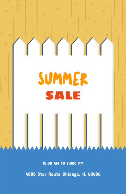 Online Flyer Maker for Summer Yard Sales