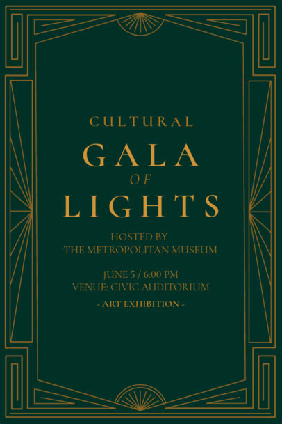 Cultural Gala Invitation Generator for a Fundraiser Event 6458f