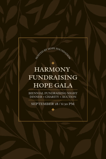 Invitation Generator for a Fundraiser Night Dinner 6458j