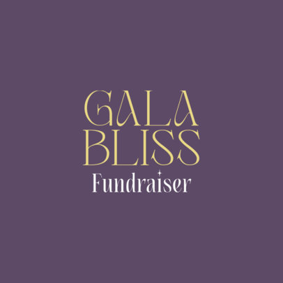 Fundraiser Gala Logo Generator with a Modern Font