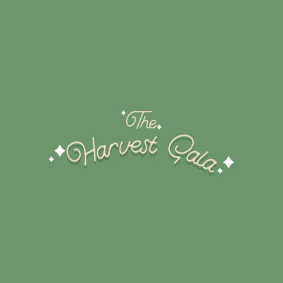 Simple Logo Generator for a Harvest Gala Event