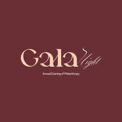 Annual Philanthropy Evening Gala Logo Template