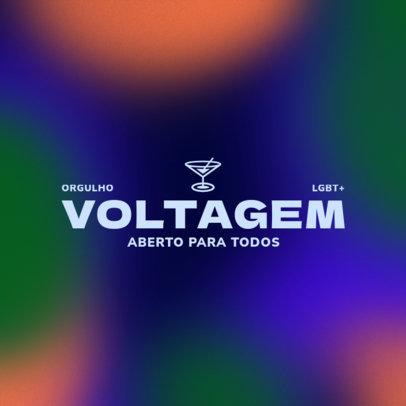 Gay Bar Logo Maker Featuring a Cocktail Glass Graphic 