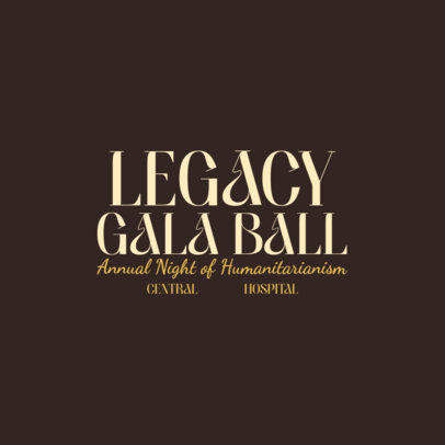 Logo Template for a Hospital's Gala Ball