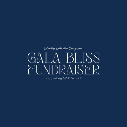 Logo Template for a School's Fundraiser Gala