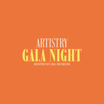 Logo Generator for an Artistry Gala Night Hosted by a Museum