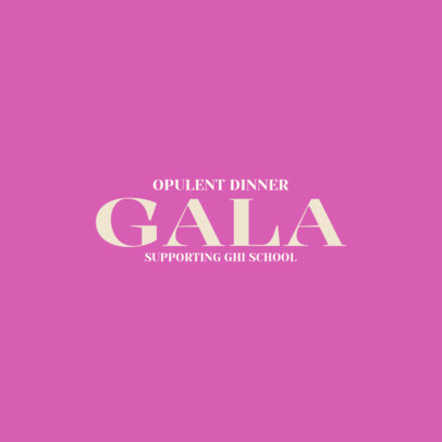 Logo Maker for an Opulent Dinner Gala with an Elegant Font
