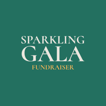 Fundraiser Gala Logo Creator Featuring an Elegant Typography