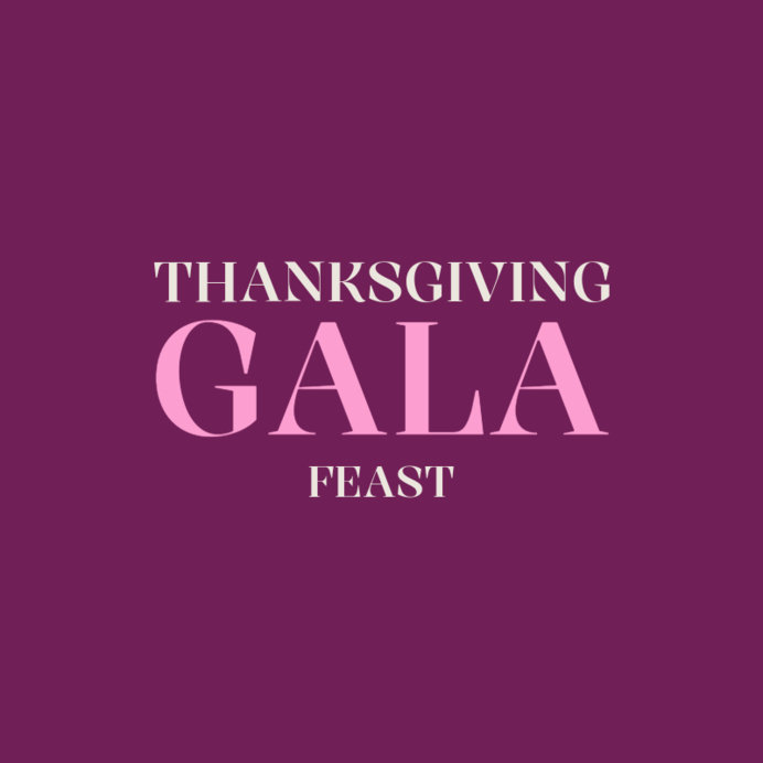 Logo Template for a Thanksgiving Gala Feast with a Stylish Font