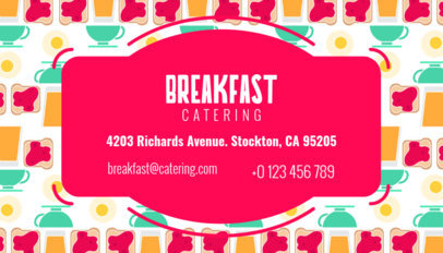 Breakfast Business Card Maker
