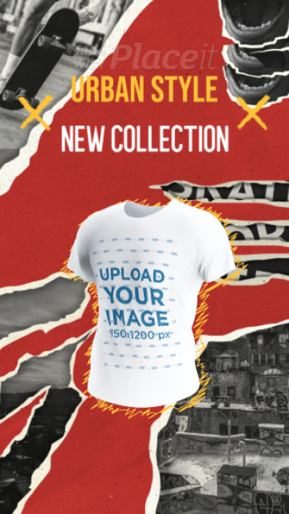 3D T-Shirt Video for an Urban Style Collection Ad