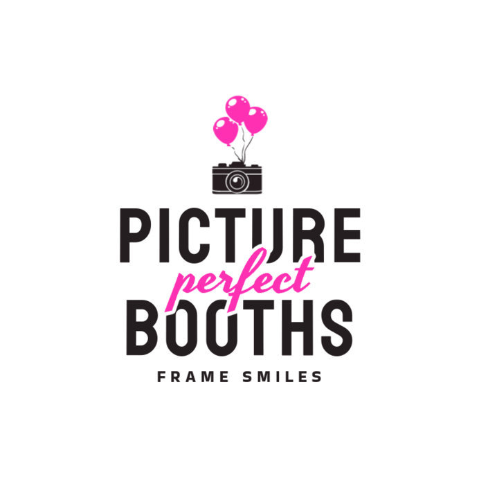Photo Booth Service for Events Logo Maker Featuring a Camera with Balloons