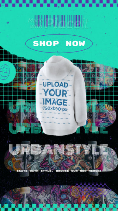 Spinning Pullover Hoodie Video for a Skate Fashion Collection Merch 5642a 8125