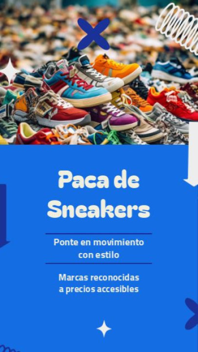 Instagram Story Video Creator to Promote a Sneakers Thrifting Shop 7912