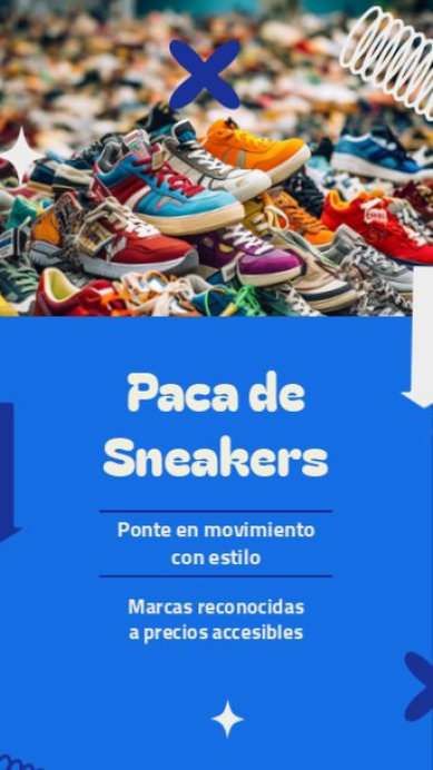 Instagram Story Video Creator to Promote a Sneakers Thrifting Shop