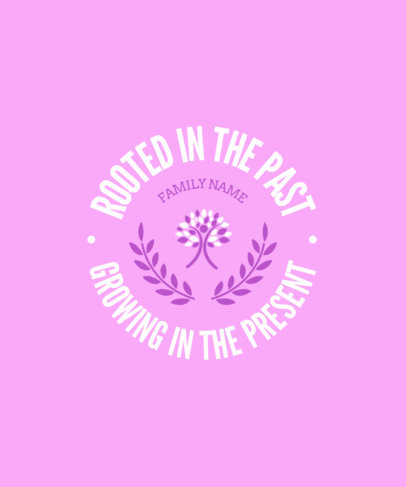 T-Shirt Design Generator Featuring a Genealogy Quote and Laurel Leaves 6528a 6459
