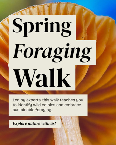 Instagram Post Template for an Educational Foraging Walk 6470
