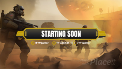 Twitch Screen Video Maker with an AI-Created Helldivers-Inspired Theme for a Gamer