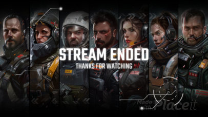 Gaming Twitch Screen Video Creator With Graphics Inspired by Helldivers 2