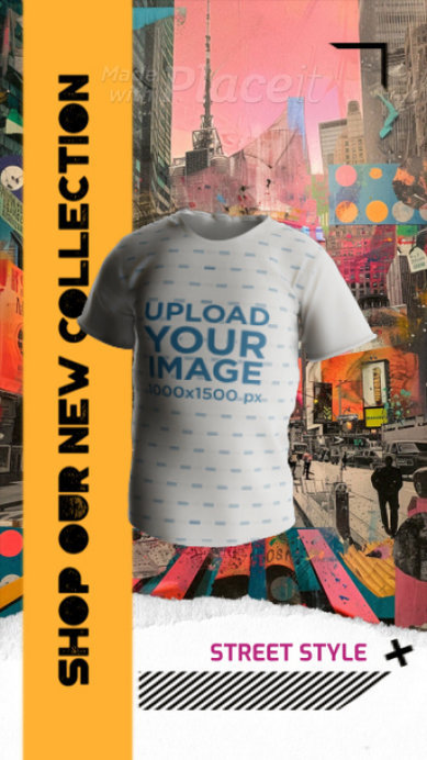 Street Style Video Featuring a 3D Sublimated Round-Neck T-Shirt