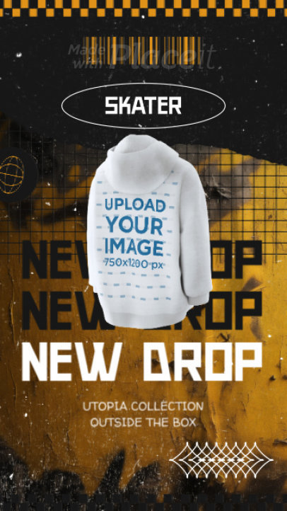 Spinning 3D Hoodie Video for a Skater Fashion Apparel Store 5642g 8114v