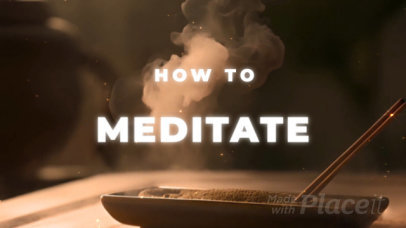 Intro Video Creator Featuring a Meditation-Themed Vlog