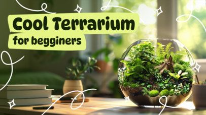 YouTube Thumbnail Maker for a DIY Terrarium Vlog