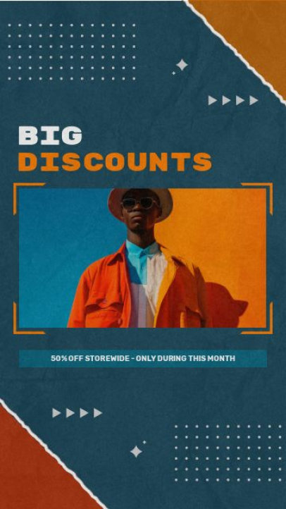 Promotional Instagram Story Video Maker Featuring Ripped-Paper Aesthetic 8050