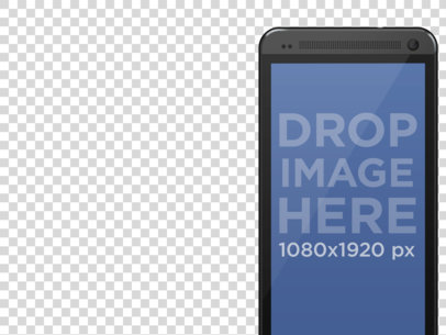 Mockup of Android Smartphone with Multiple Background Options