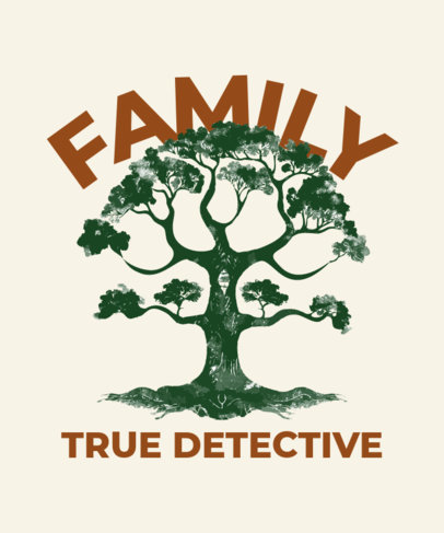 T-Shirt Design Generator with a Tree Illustration and a Heritage-Themed Quote