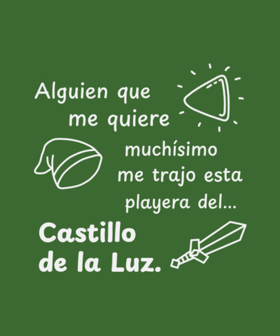 Ugly T-Shirt Design Creator with Medieval Weapon Graphics and a Mexican Quote 6477c